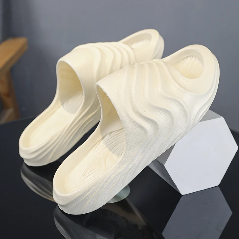 

Summer Fashion Indoor High Soft Bottom Large Size Men's Anti-slip Sandals Women's Beach Couple Slippers