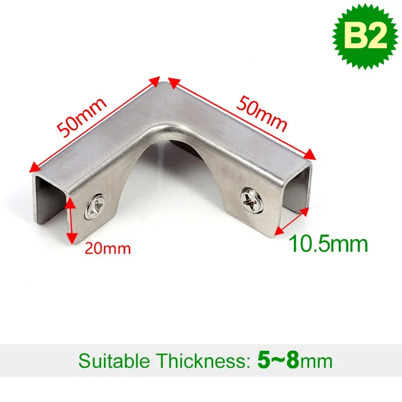 Зажим для стекла из нержавеющей стали 304