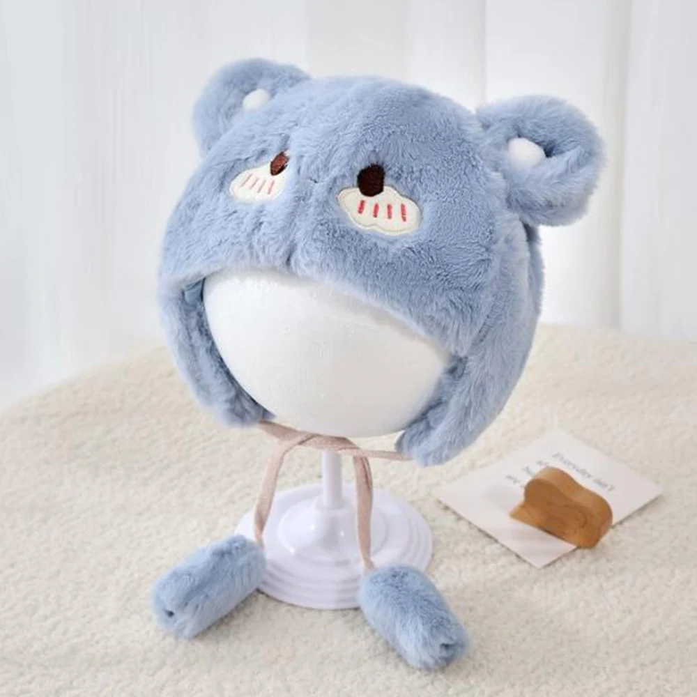 Зимняя шапка для маленьких мальчиков милая толстая теплая рождественская