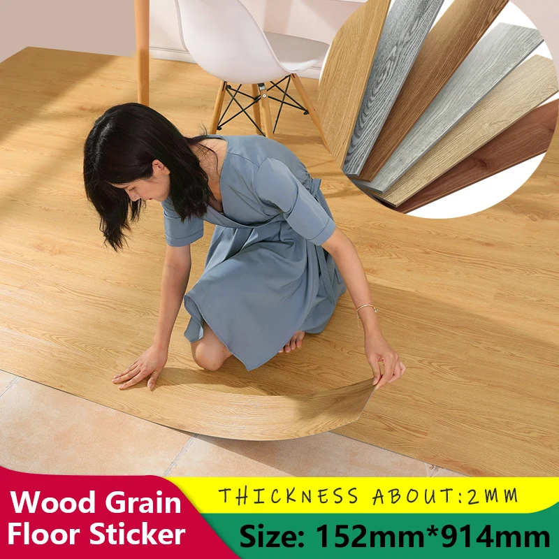 

Обои с имитацией древесины, утолщенные наклейки на пол, самоклеящиеся износостойкие украшения для деревянного пола, гостиной, спальни