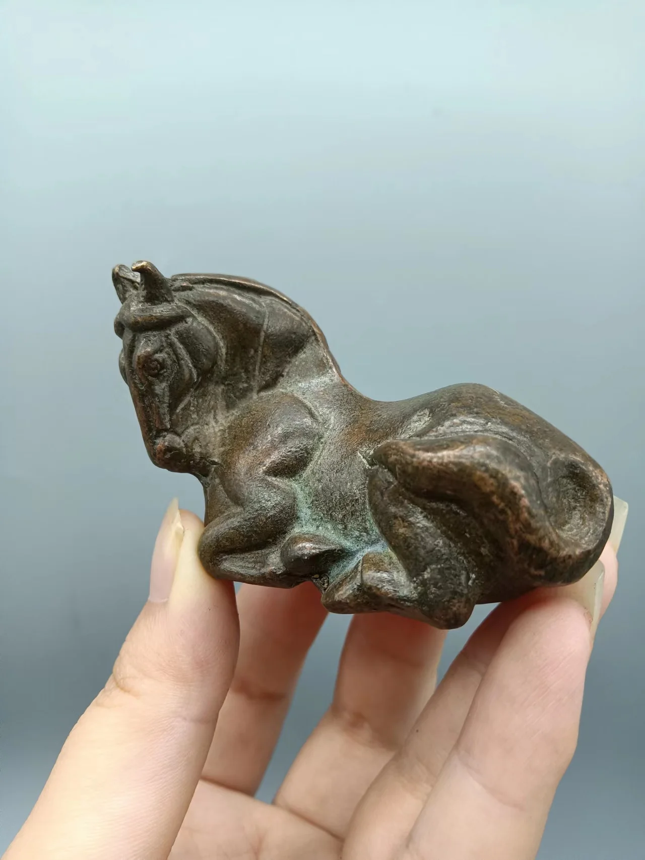 

Изысканная Античная лошадь из чистой меди для удачного украшения удачи