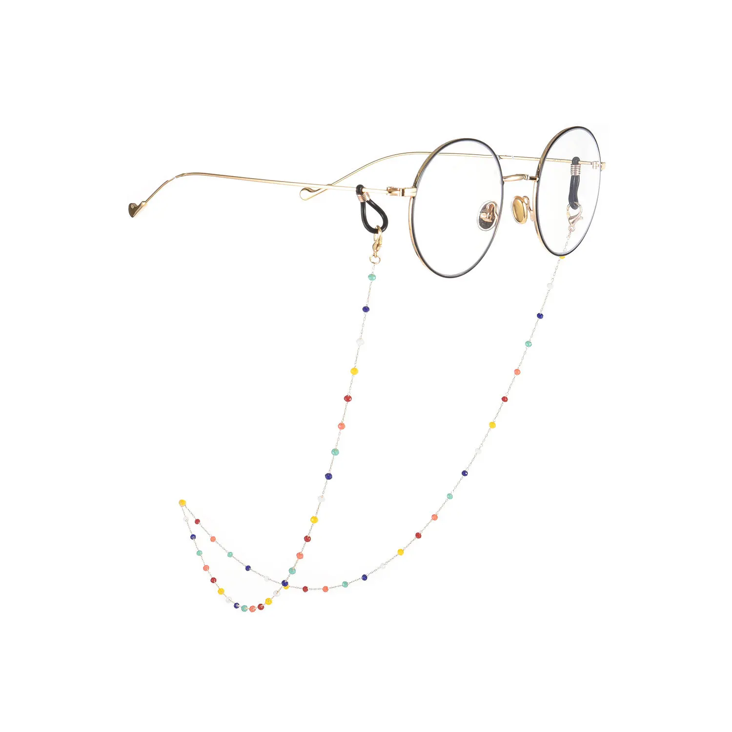 

Simple Color Rice Beads Chain Glasses Chain Anti-slip Glasses Mask Accessories Mask Chain Eyewear Chain