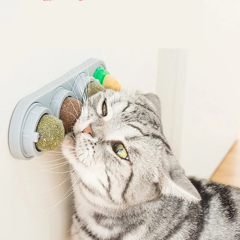 

Catnip Toy Celebrity Cat Lollipop Cat Hi Snack Rotating Mint Self Internet Ball Cat Cat Licking Toy Ball