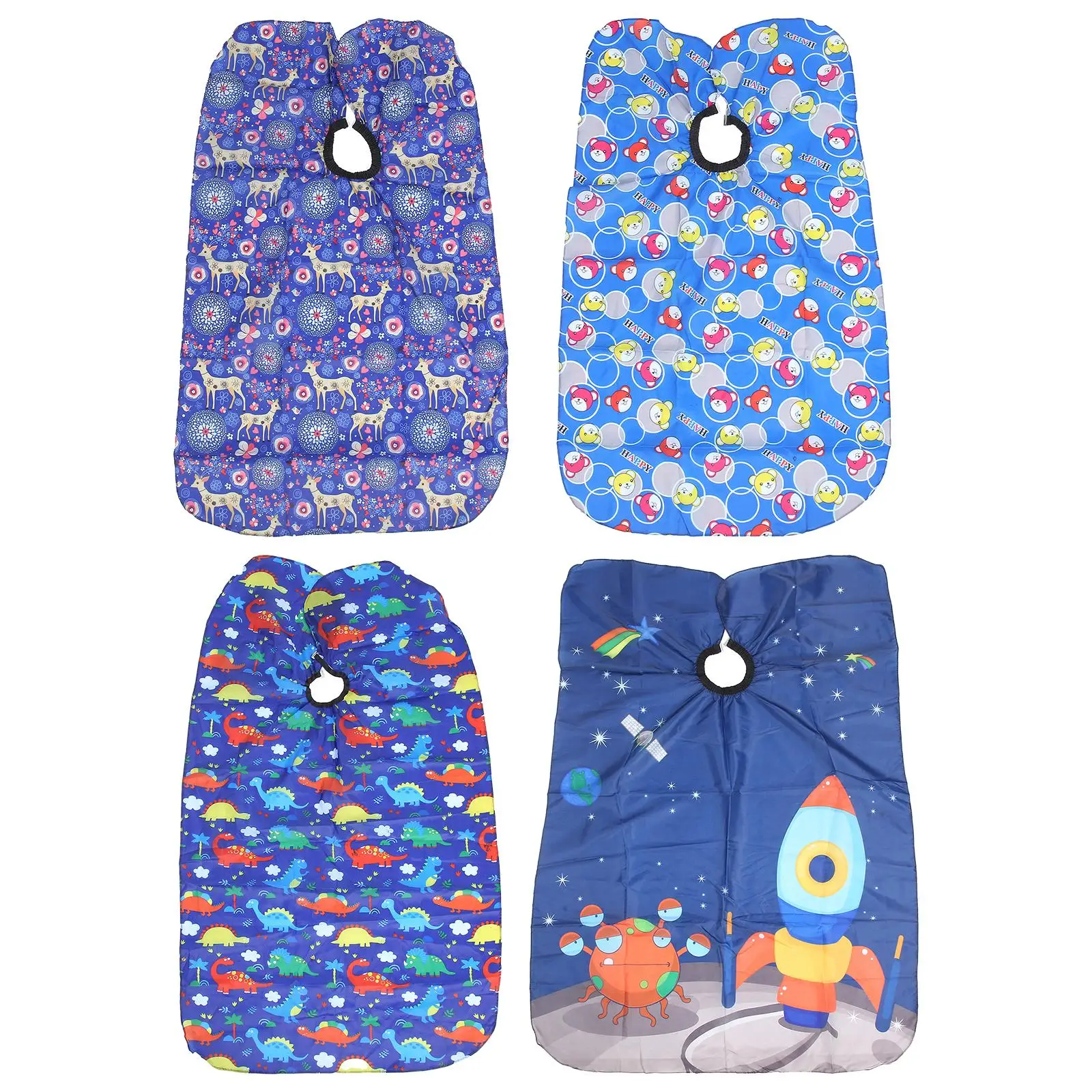 

Детская Парикмахерская накидка с регулируемой застежкой антистатический многоразовый фартук для стрижки для парикмахерской Стайлинг для ...