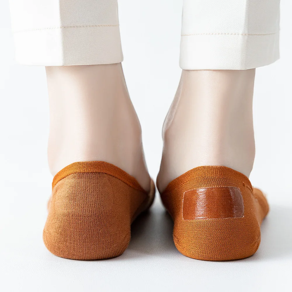 Invisible Socks Female Socks Shallow Thin Mouth Low Help Ms Ship Socks Breathable Absorbent Cotton Socks Black Four Seasons