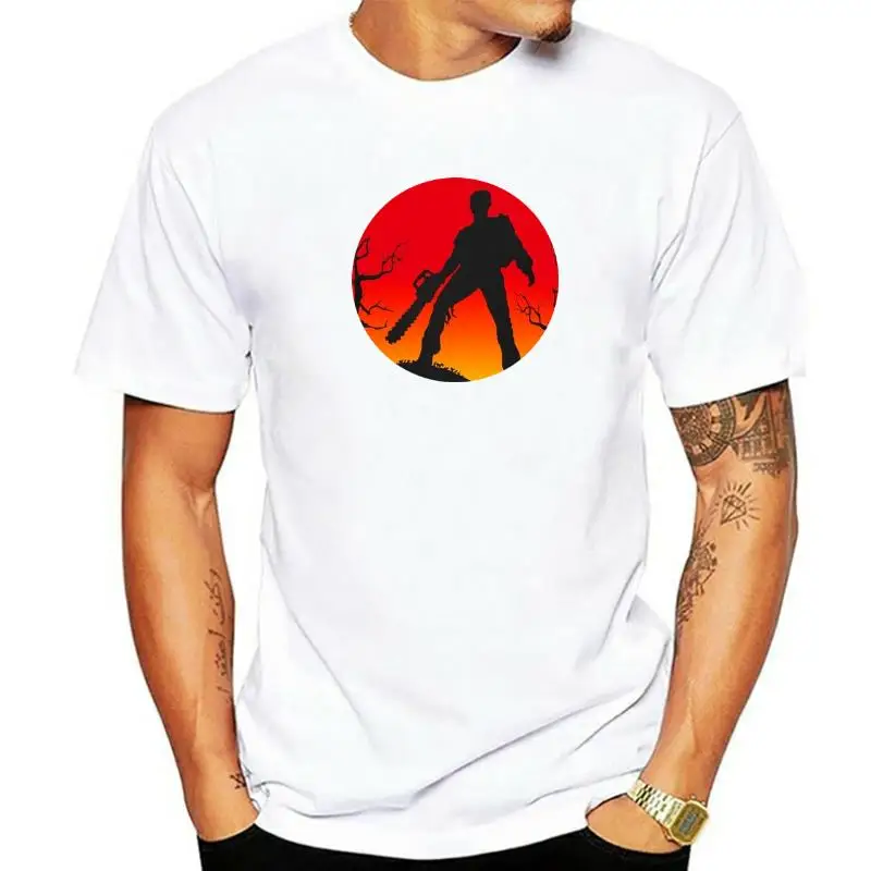 

Ash Vs The Evil Dead Camiseta Vintage Men T-Shirt Short Sleeve Cotton O-neck Tshirt Hip Hop Tees Harajuku
