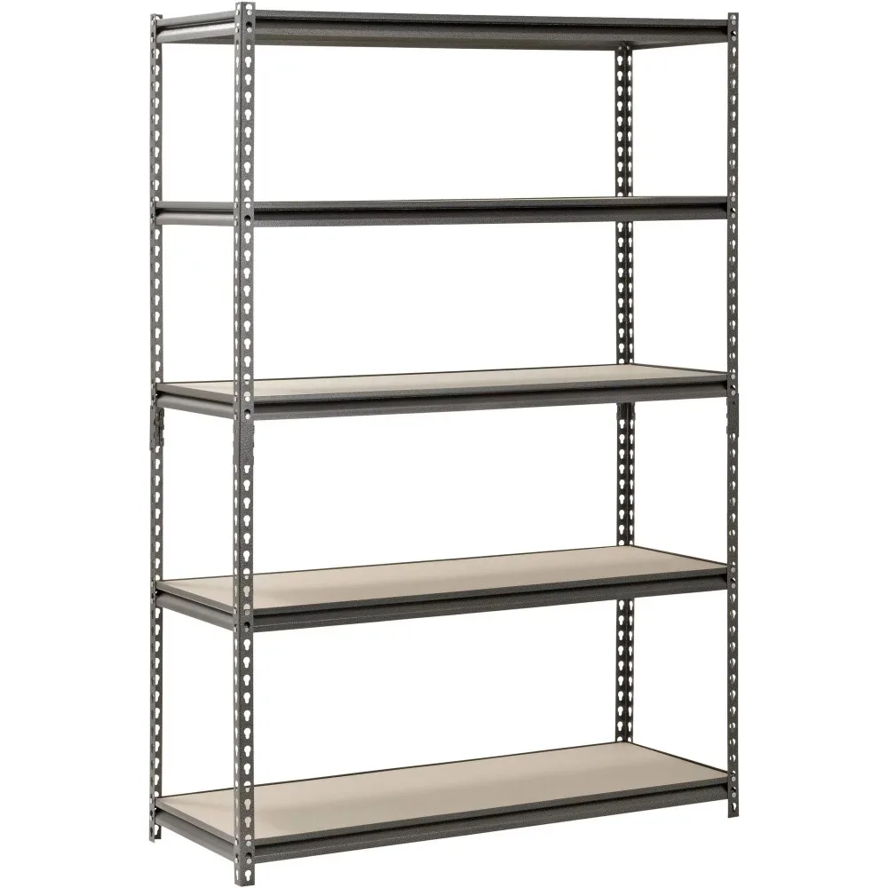 

8"W x 18"D x 72"H 5-Shelf Steel Freestanding Shelves,Storage shelves give you the ideal solution for limited space