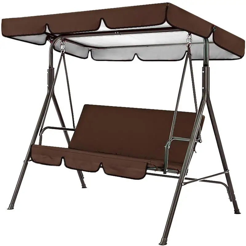 

Outdoor Waterproof Swing Cushion Canopy Cover Set Replacement For Patio Garden Yard 3 Seater Chair Covers Hammock Cushion