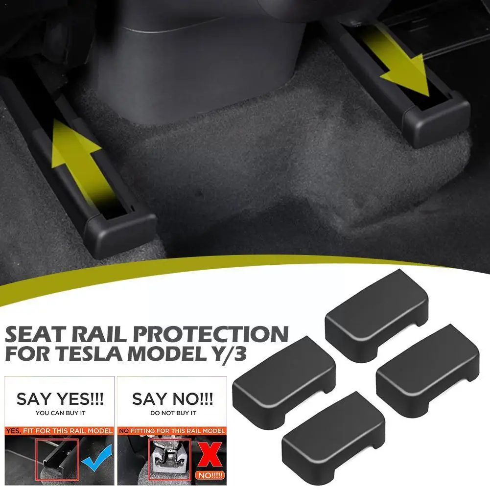 

Rear Seat Slide Rail Protection Plug For Tesla Model 3 For Model Y 2022 2021 Car Seat Rail Cover For Tesla Model 3 2019 202 E7E7
