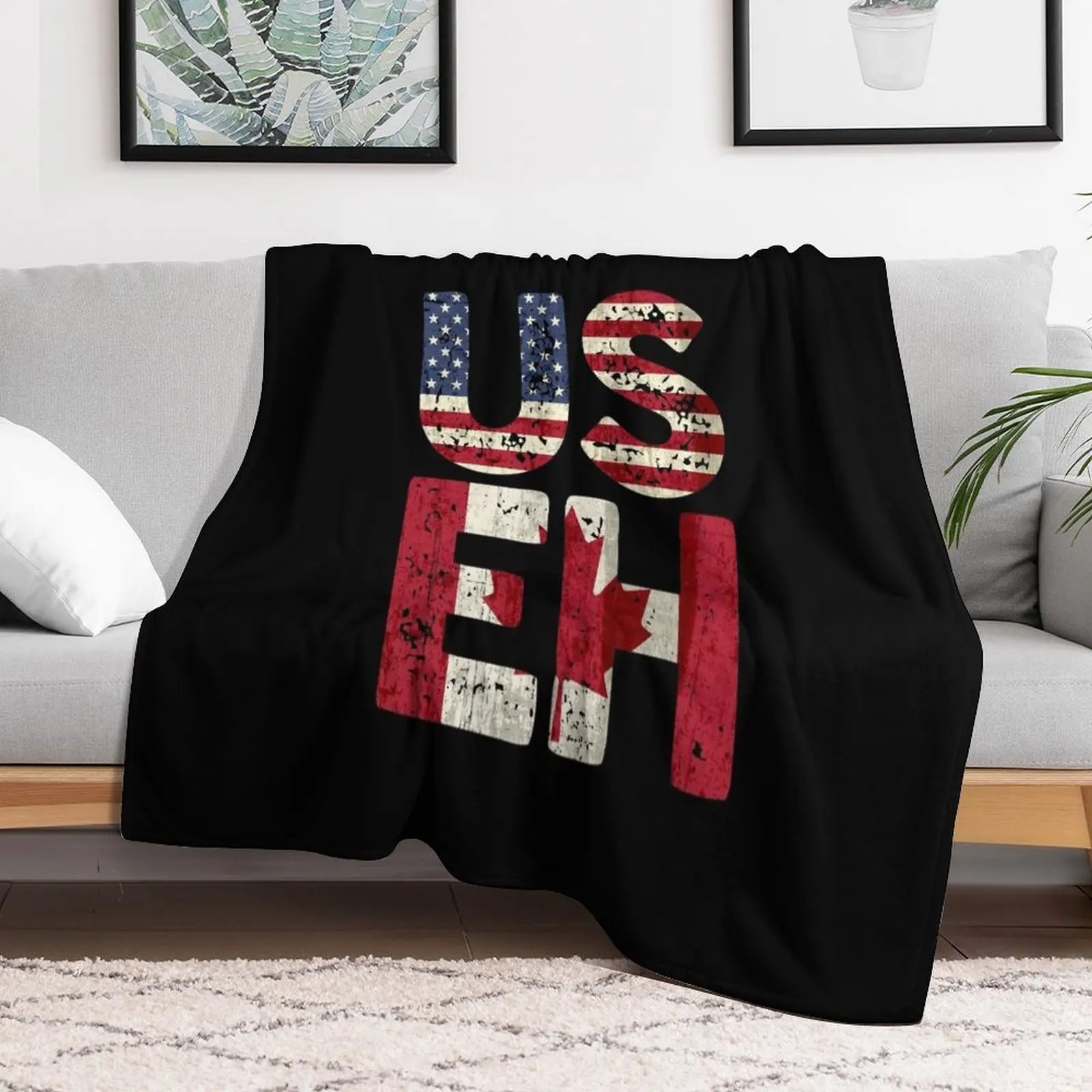 Канада США EH американский канадский флаг винтажные американские цвета