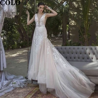 boho wedding dress 2022 womens dresses design delicate decals backless sleeveless mermaid bridal elegant open back