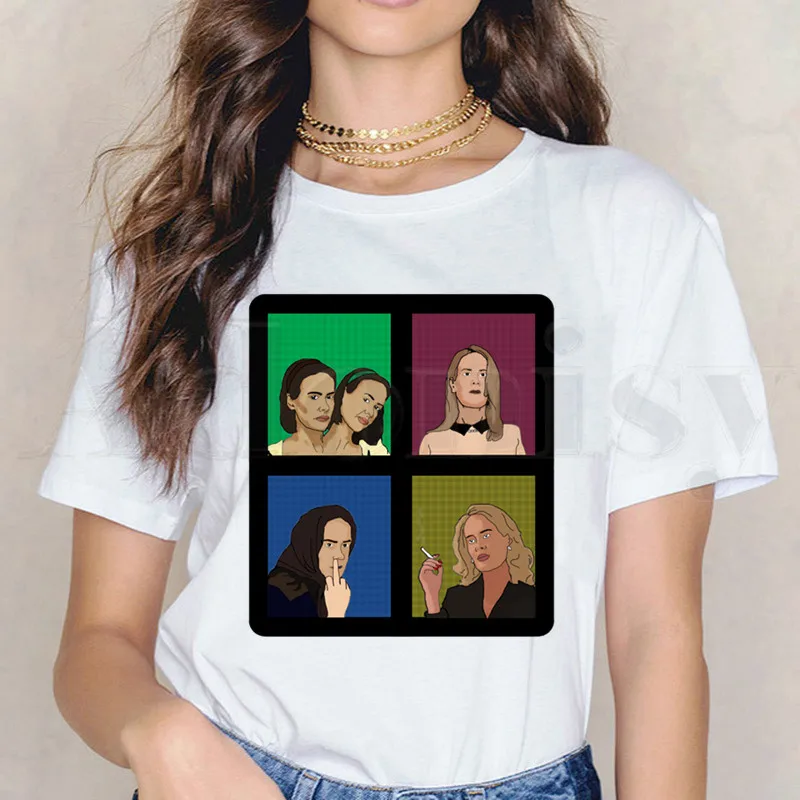 

Женская Винтажная футболка с коротким рукавом, в стиле Харадзюку