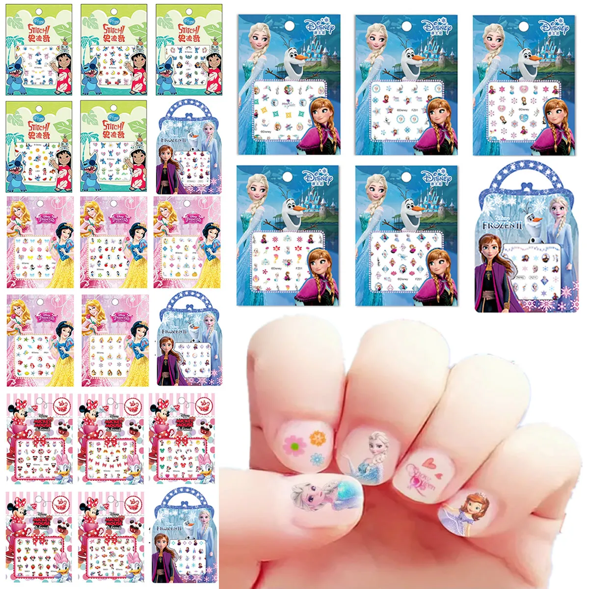 5 шт. Стикеры для ногтей Холодное сердце