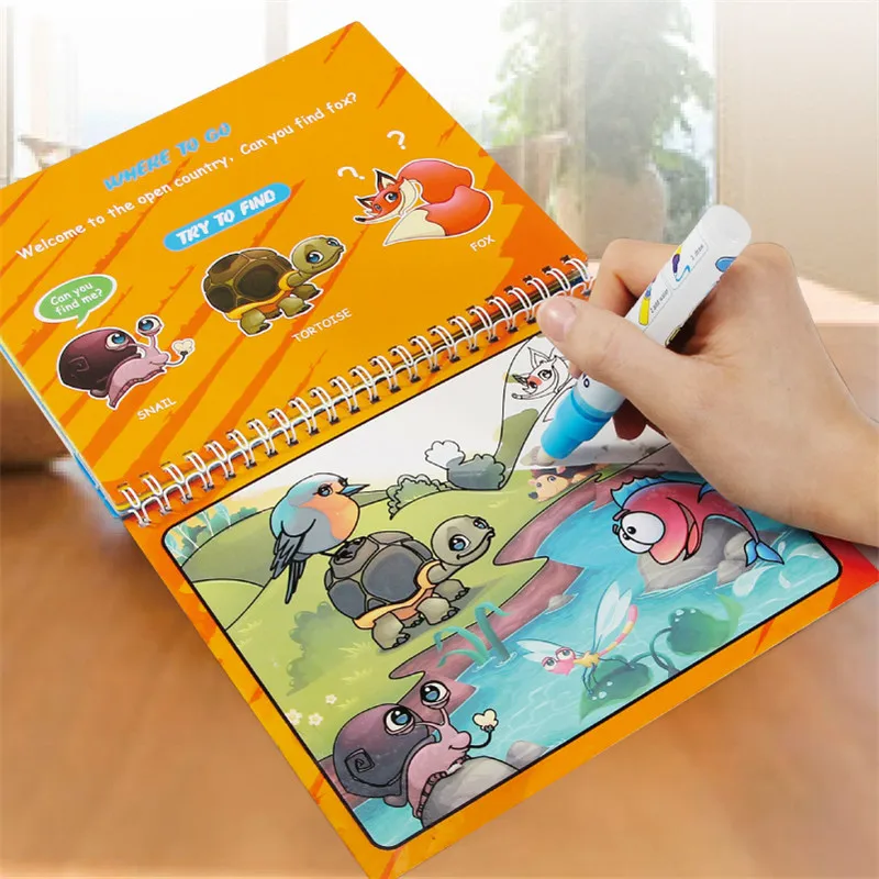 

Magic Water Drawing Book Coloring Book Doodle With Magic Pen Painting Drawing Board For Children Education Drawing Toy