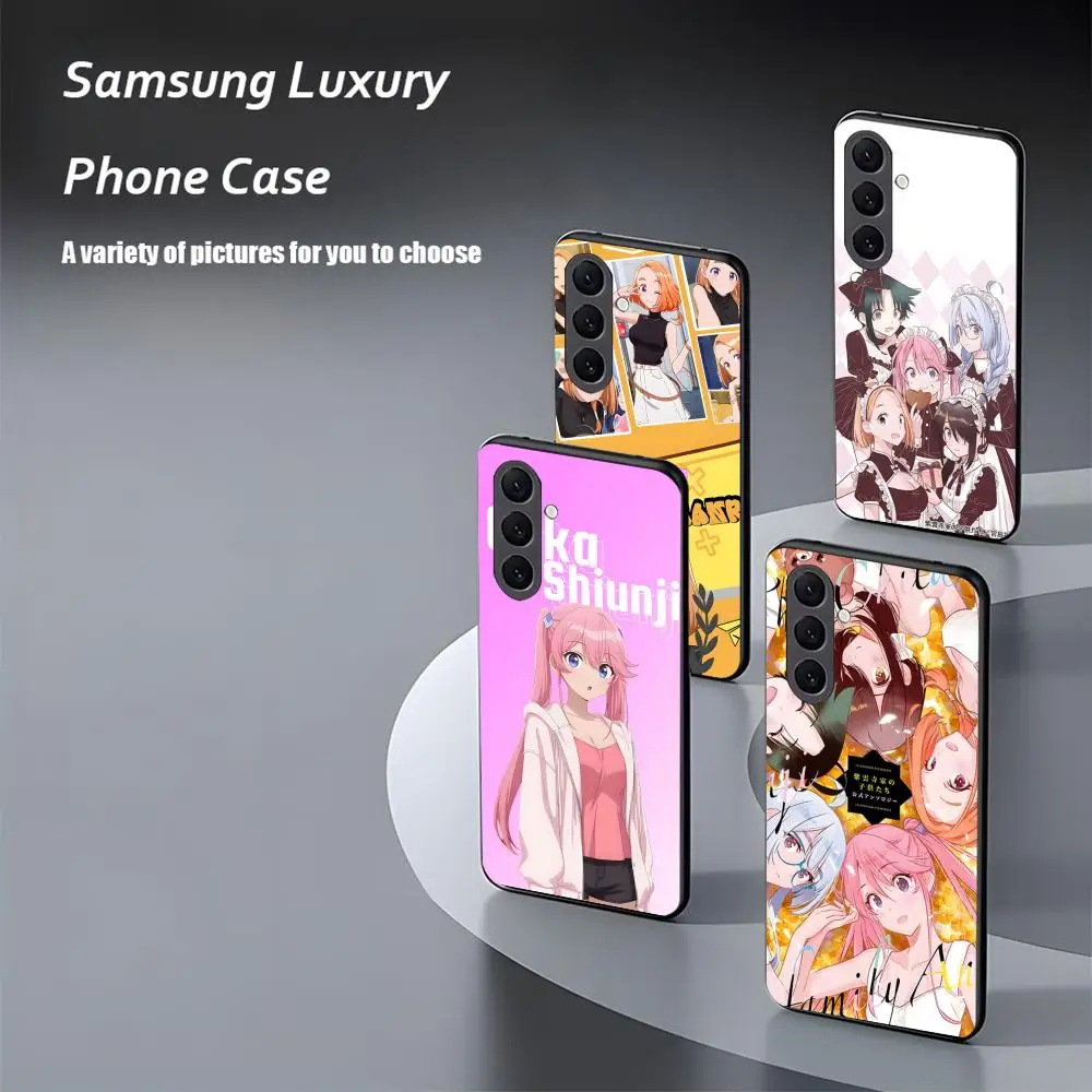 Фото Чехол для телефона Family Phone Case для Samsung Galaxy S26, S25, S24, S23, S22, S21 Plus, Ultra, Note20, детский, с аниме-дизайном, мягкий, черный №4