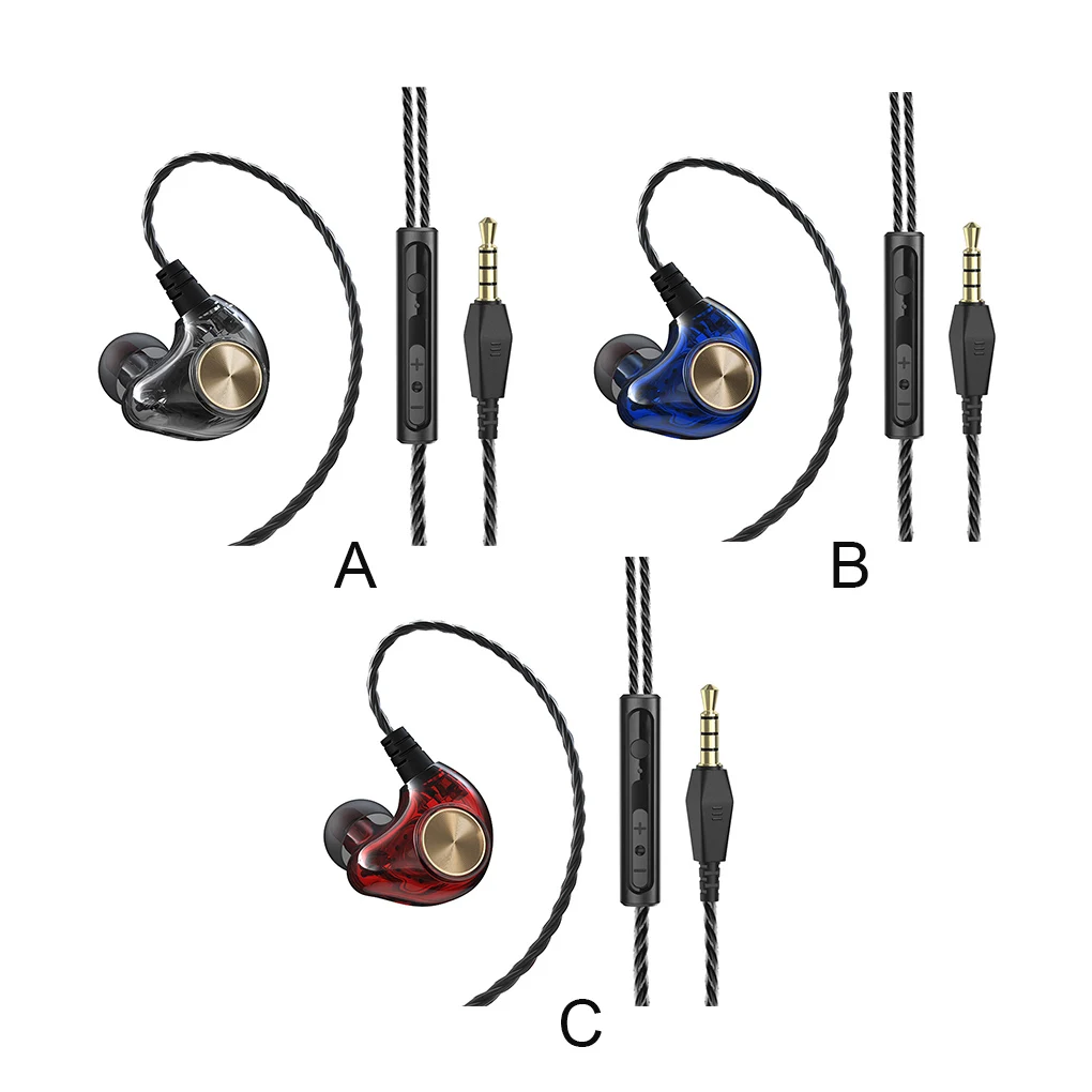

Проводные наушники-вкладыши 3,5 мм, гарнитура с ушным крючком, портативные спортивные наушники для телефона с микрофоном