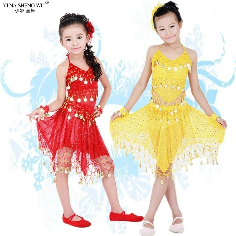 Детские костюмы для танца живота комплект восточных танцев девочек танцы