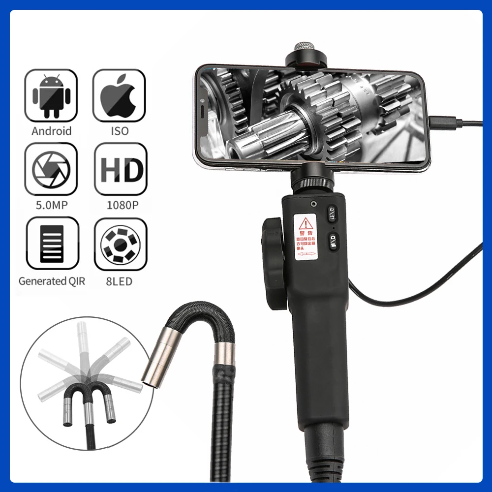 Многофункциональная камера-эндоскоп на руль фотосъемка видеозапись