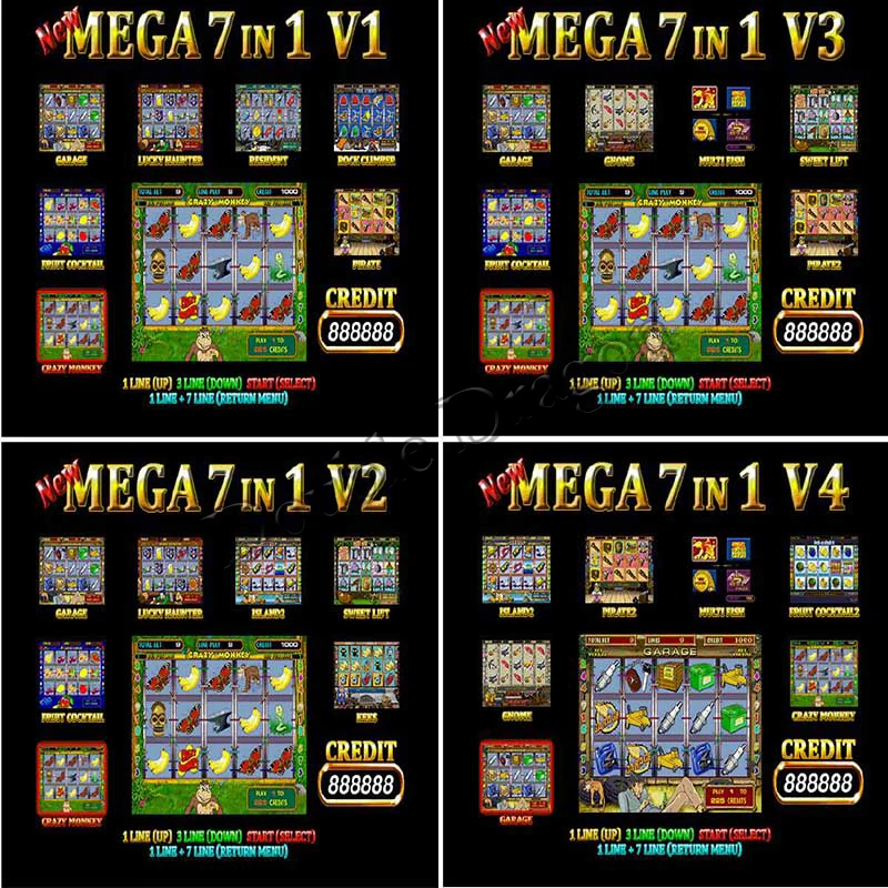 Материнская плата 7X в 1 для игрового автомата Slot. Какой можно настроить к Mega plus 7–1