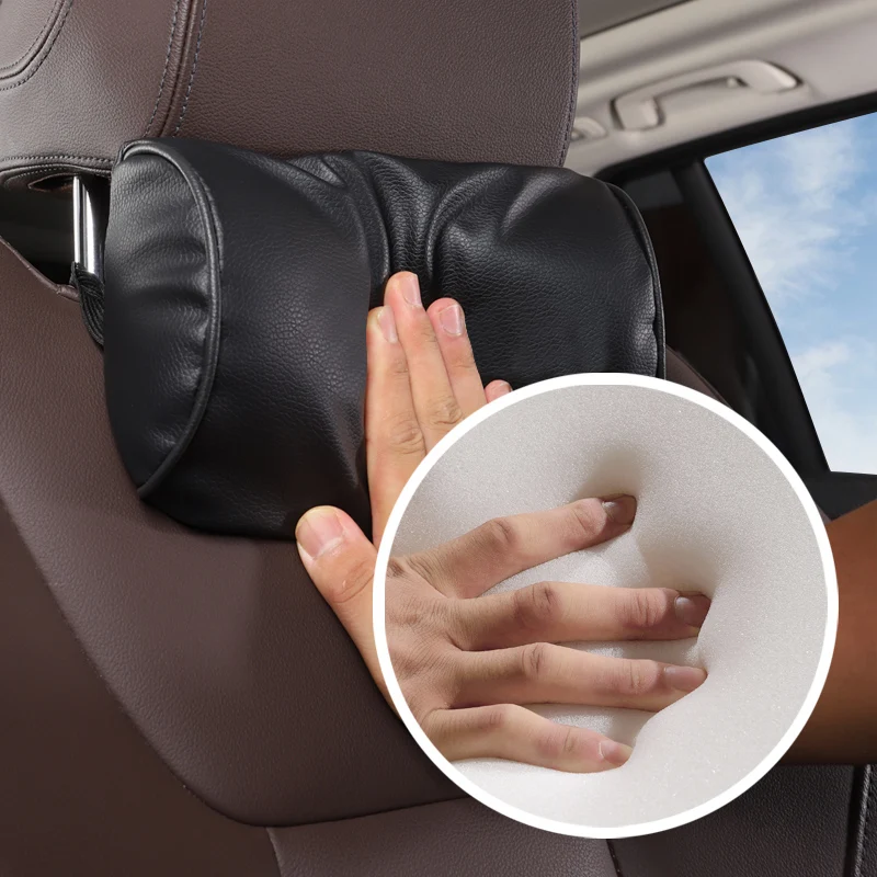 Подголовник автомобильного сиденья из искусственной кожи для FIAT 500 Grande Punto Stilo UNO