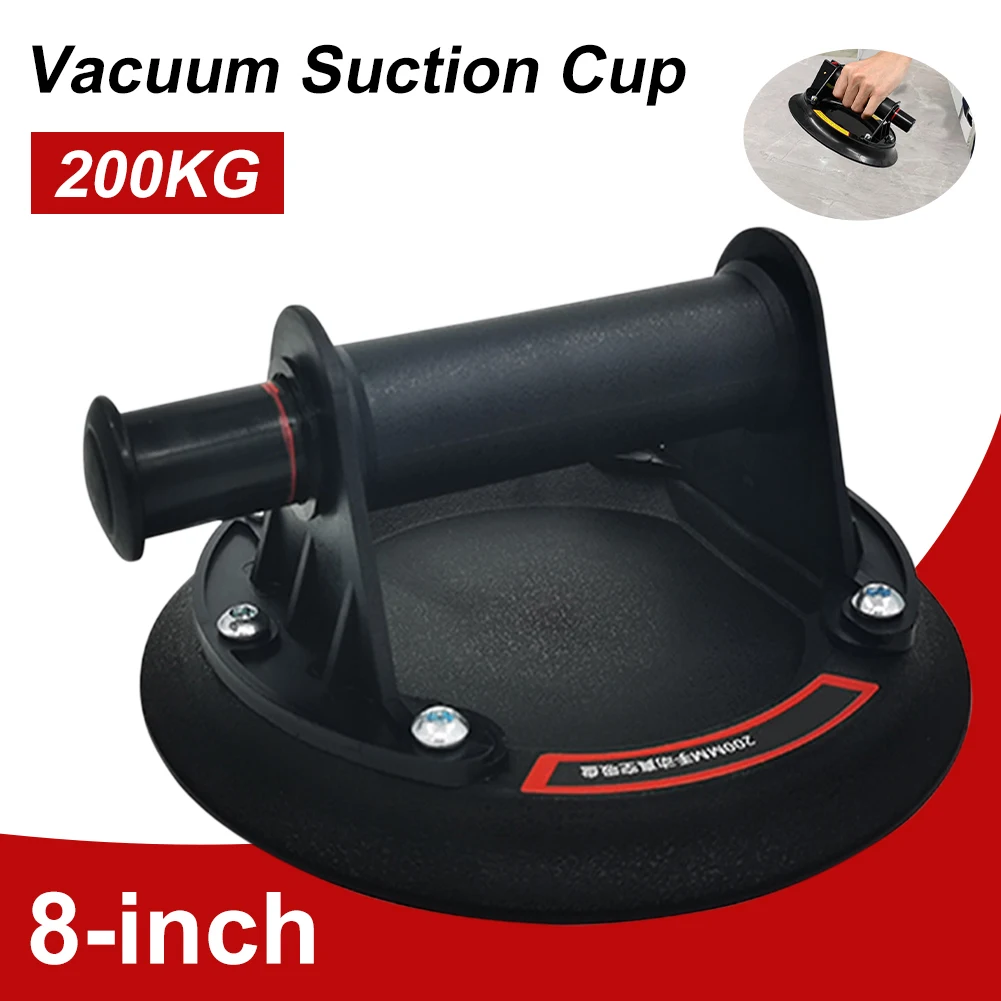 Vacuum Suction Cup 200kg Loading Capacity Heavy Duty Vacuum Spreader For Tile Adsorption Granite Glass Lifting 8 Inch Cup Tool