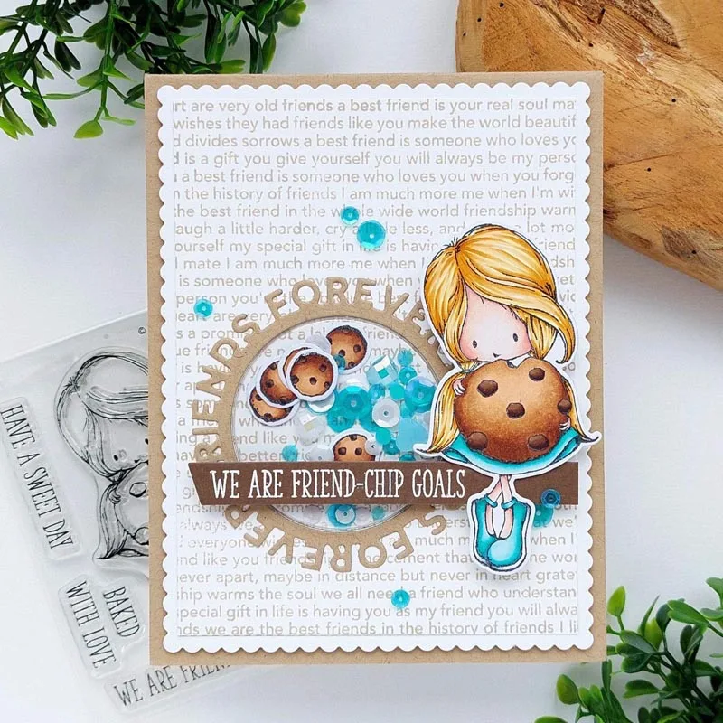 Металлические Вырубные штампы Friends Forever Circle для рукоделия изготовления открыток