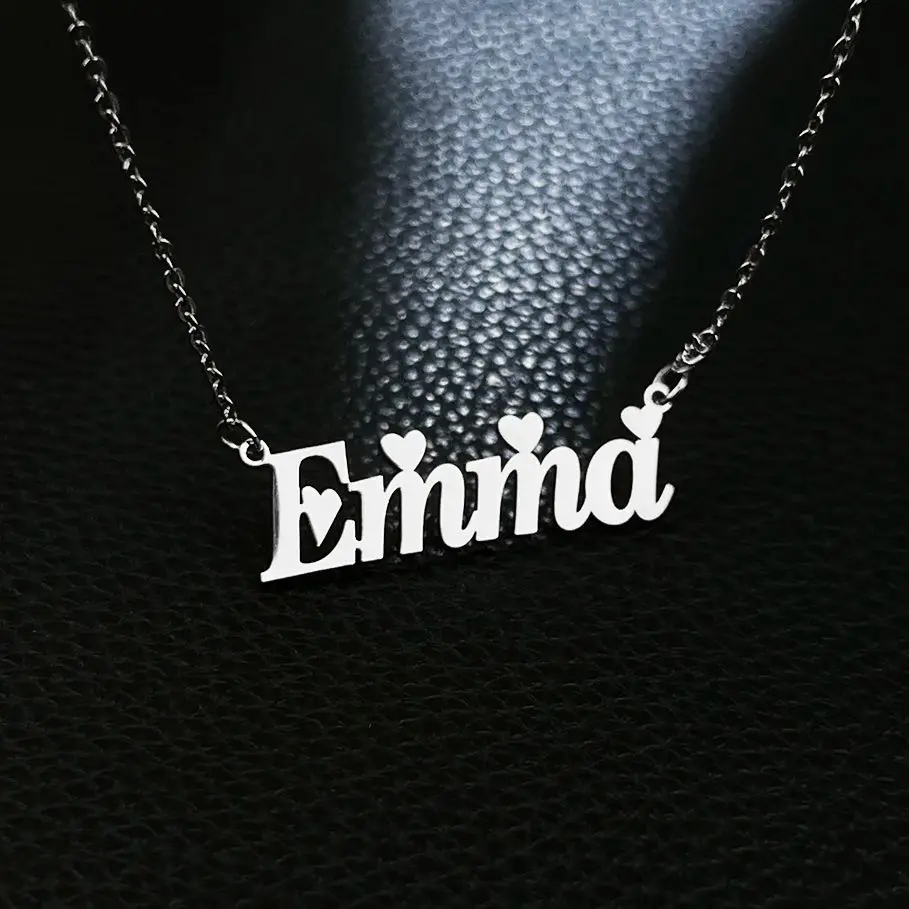 Романтическое ожерелье GUILING с именем на заказ персонализированная подвеска