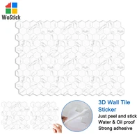 diy self adhesive wall stickers 3d waterproof tile peel and stick for hotel restaurant home wall decoration