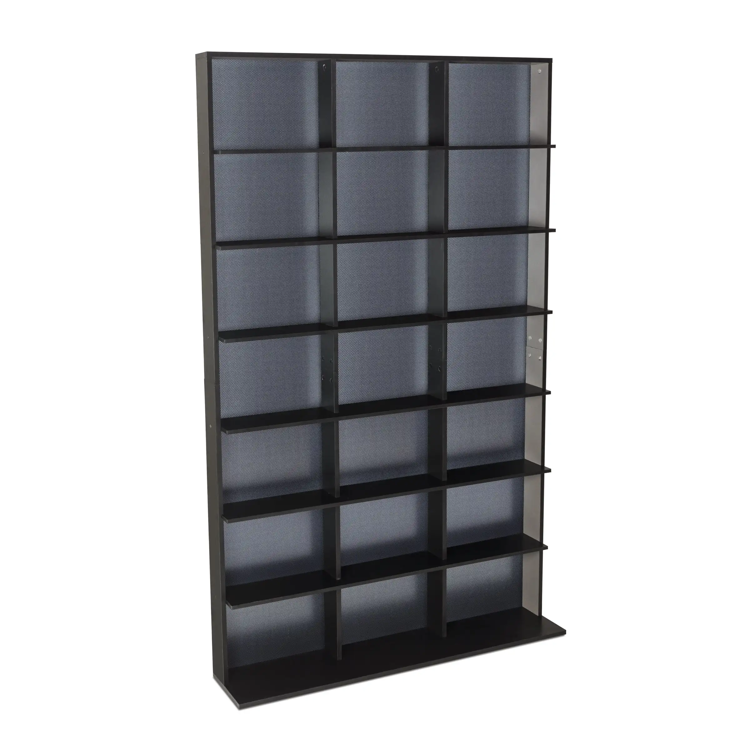 

Элитный Средний деревянный книжный шкаф Atlantic 37x60 дюймов с 7 полками, твердый черный цвет