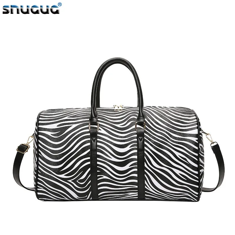 

Women's Travel Bag High Quality Pu Shoulder Bag Large Capacity Waterproof Luggage Duffle Bag Fashion Women Weekend Gym Bags