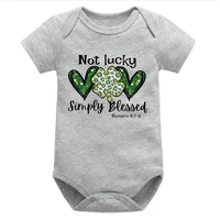 not lucky just blessed st patricks day onesie baby st patricks day baby clothes christian infant clothes lucky blessed cute