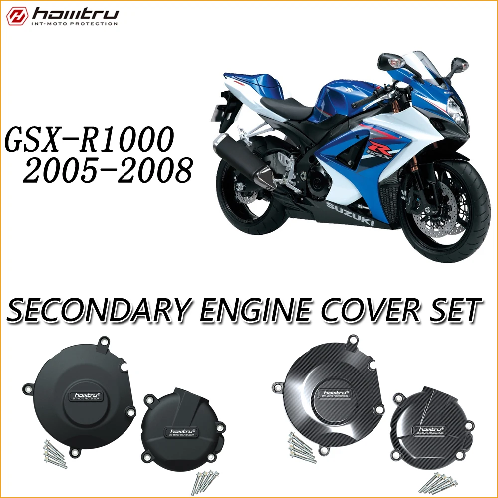 

For SUZUKI GSXR1000 2005-2006 K5 GSXR1000 2007-2008 K7 Motorcycle Engine Cover Clutch Cover Protection Set Accessories