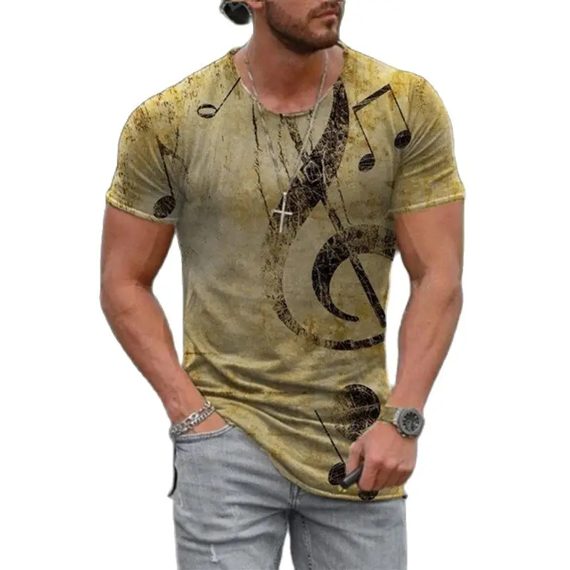 

Summer Hot Men's T-Shirt Rock Music 3D Printed Short Sleeve O-Neck Fashion Oversized Tops Blouses camisetas American Casual Tee