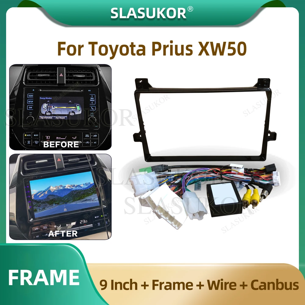 9-дюймовый для Toyota Prius XW50 2015-2020 автомобильный радиоприемник панель автомобильного