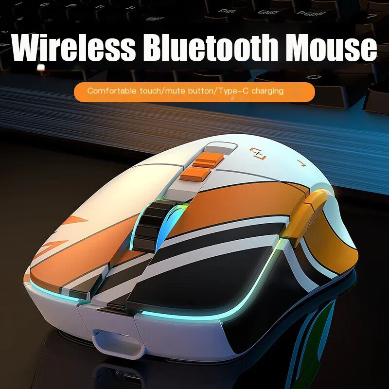 

Мышь компьютерная игровая беспроводная, 10000dpi, 2,4 ГГц, Bluetooth