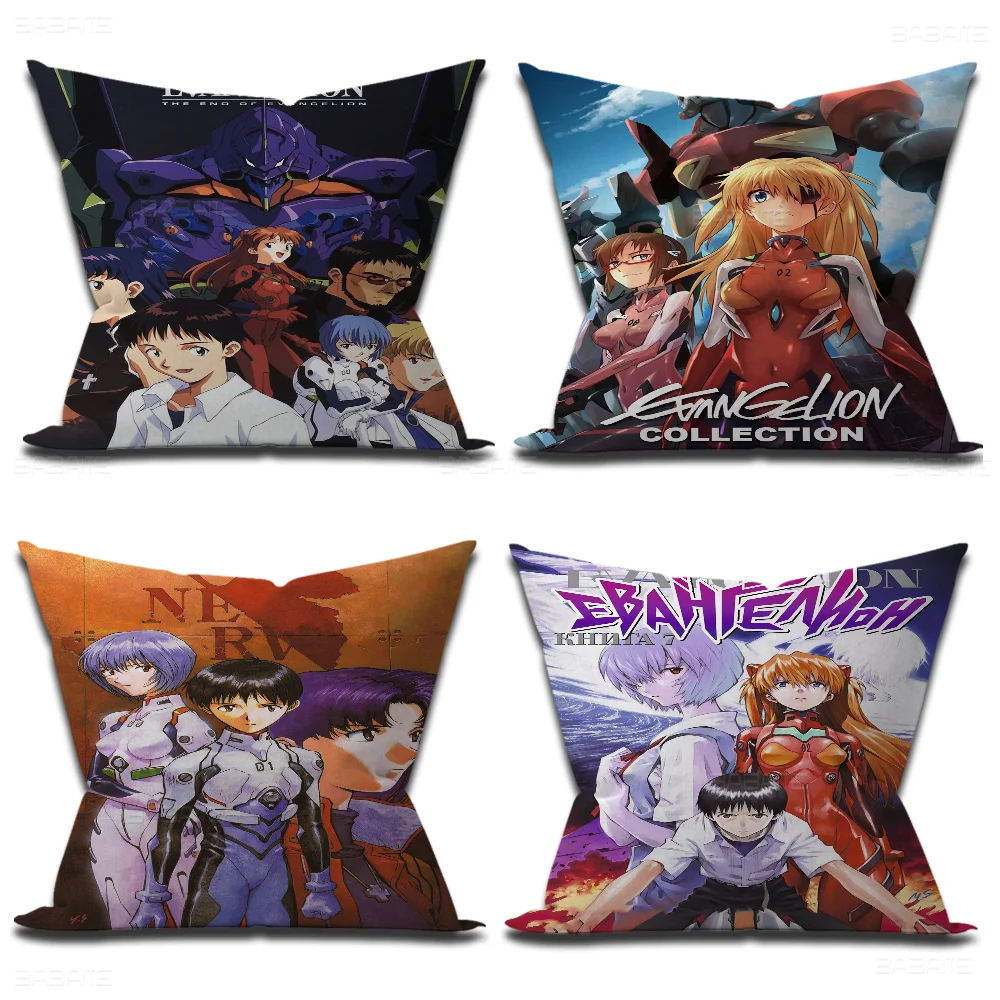 N-Neon G-Genesis E-Evangelion Anime Personalized Picture Text Home Decorative Pillows Household Gifts 45x45cm