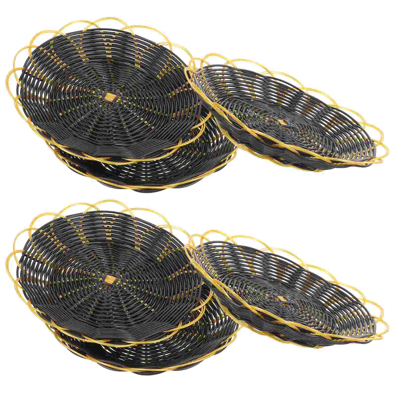 

6pcs Party Storage Basket Small Plastic Basket French Fries Holder Food Baskets For Serving French Fry Holder