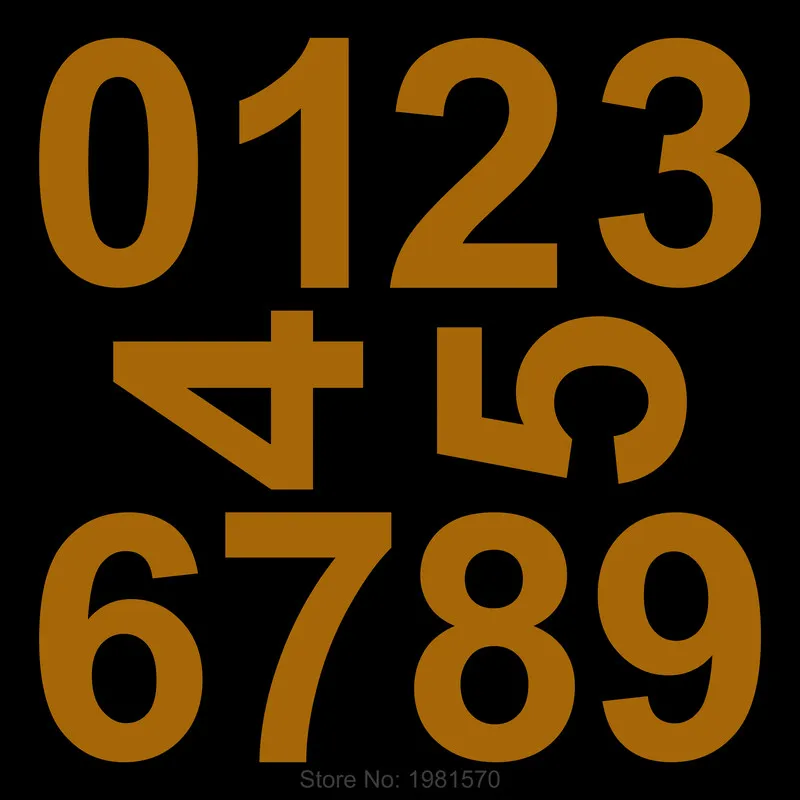 Светящиеся цифры-наклейки s-Tag самоклеящиеся цифры для двери таблички дома ящика
