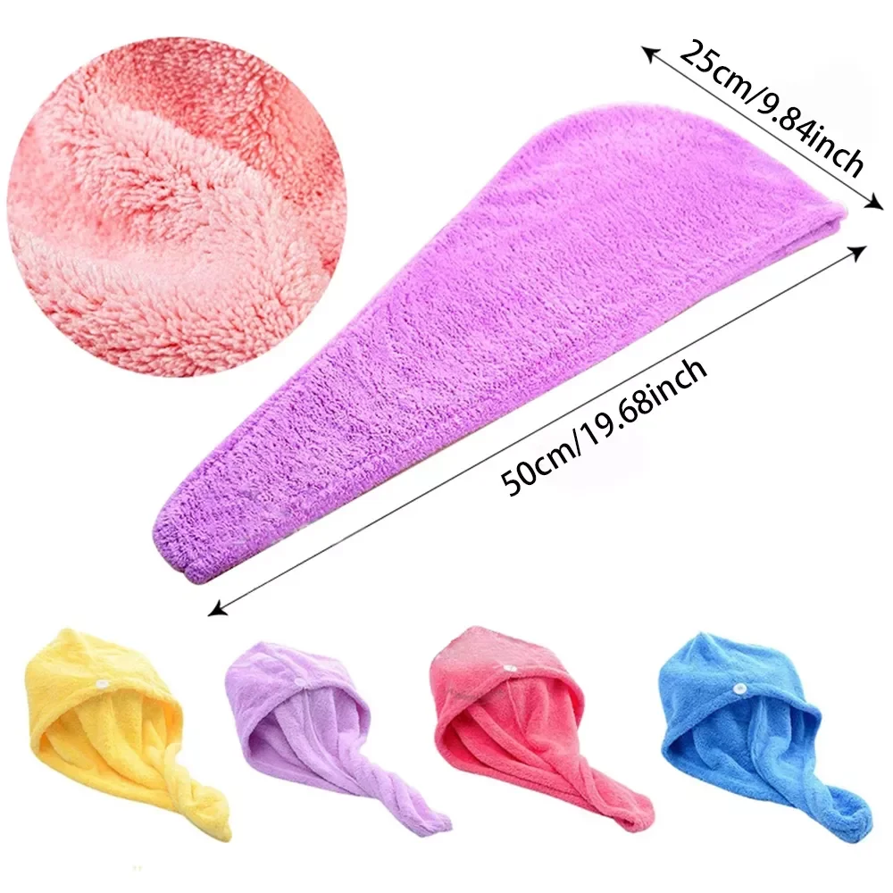 

2022 Shower Cap, Strong Water Absorbent Triangle Hat, Girl Washing Hair, Quick-drying,Wiping Hair Towel Tool