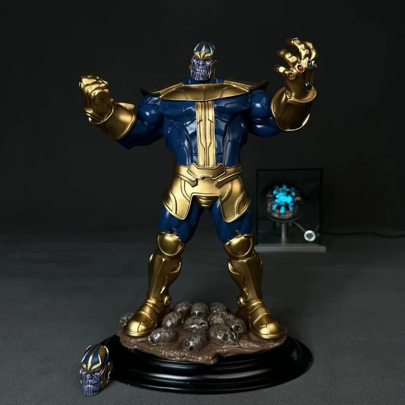 Статуя из смолы с двойной головкой в стиле комиксов Мстители Танос Коллекционная