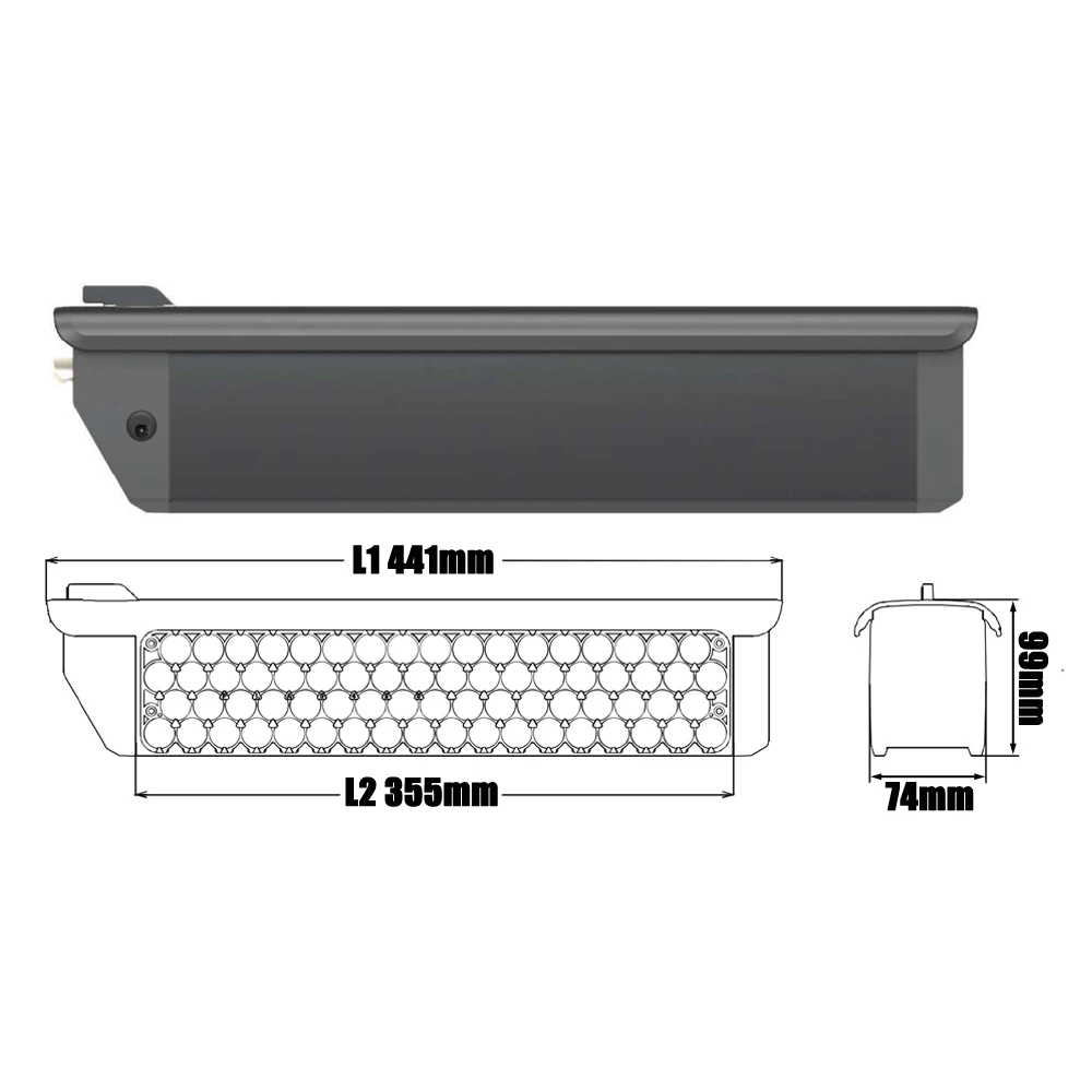 Запасной литий-ионный аккумулятор 48 В 52 в 16 Ач 17 5 полускрытый Аккумулятор для