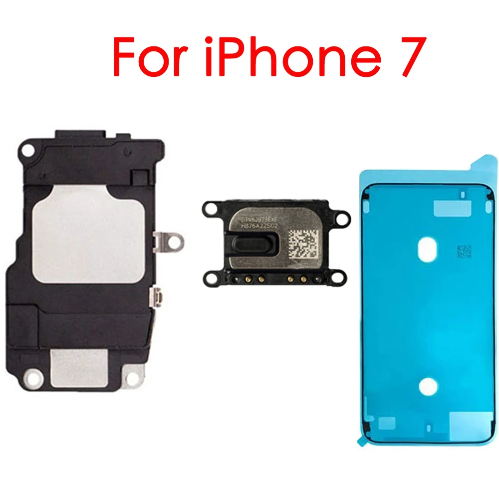 Bottom Loud Speaker And Top Ear Speaker For iPhone 7 7P 8 Plus With LCD Waterproof Glue Replacement images - 6