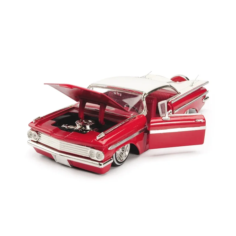 Винтажный Классический автомобиль CHEVY IMPALA в масштабе 1:24 1959 модель автомобиля из
