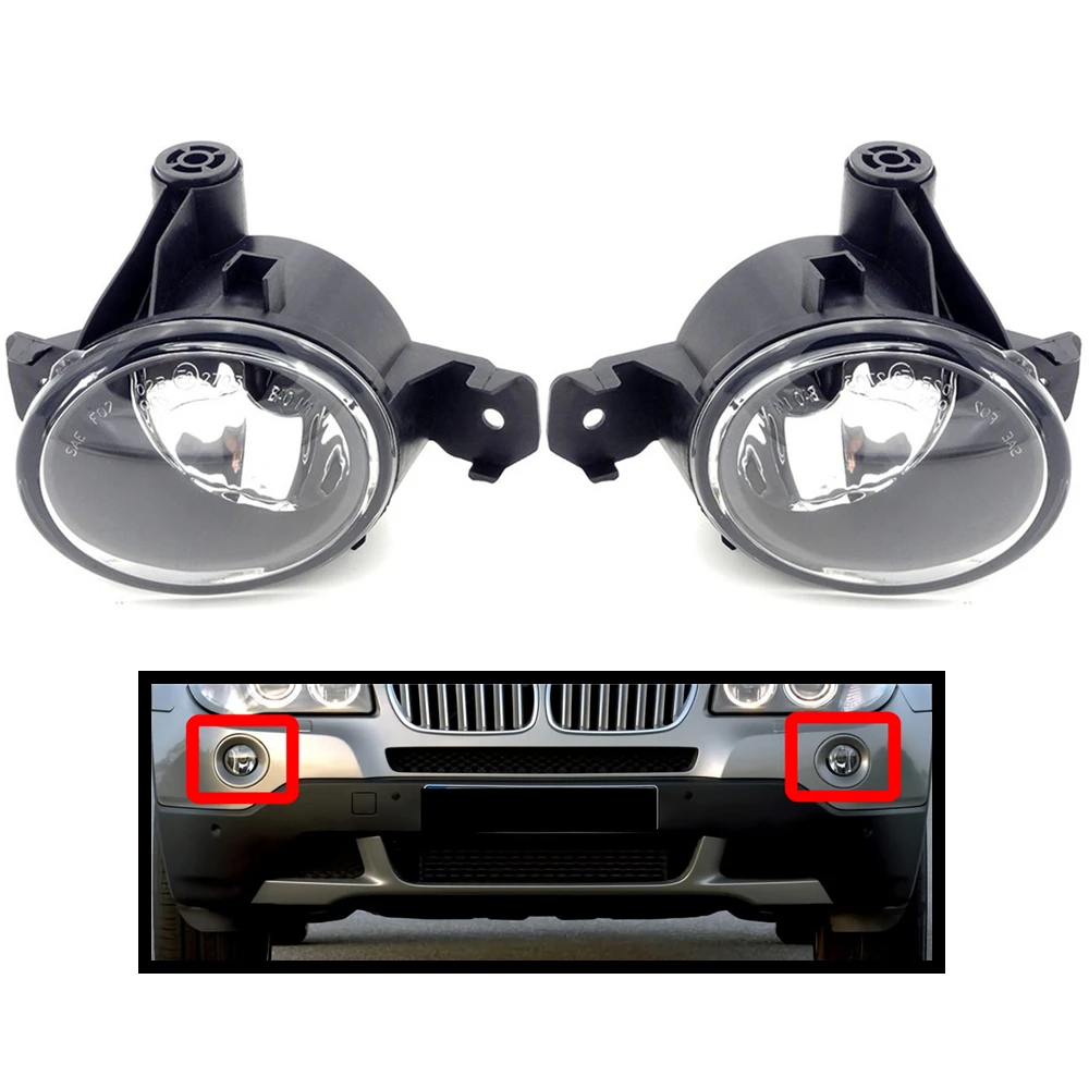 

2Pcs 12V Fog Lights For BMW 1 Series E81 E82 E87 E88 X1 E84 X6 E71 E72 X5 E70 X3 E83 Car Lamp Right And Left