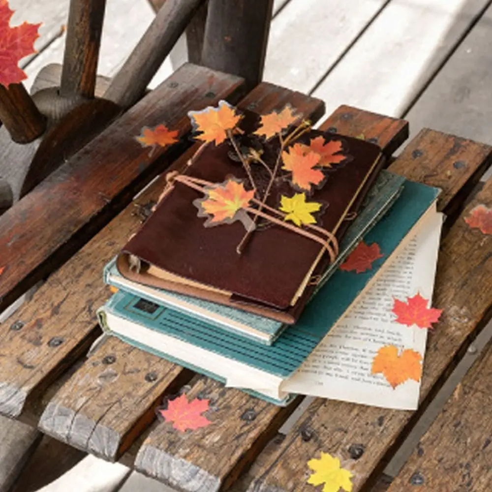 40 шт. опавшие листья кленовые наклейки в виде листьев растения природа для