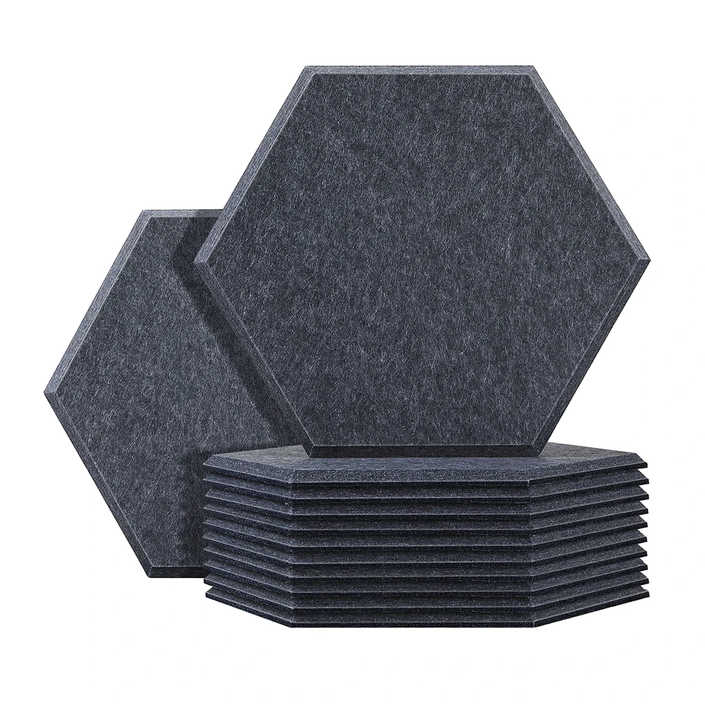 

12pcs Sound Proof Acoustic 3d Wall Adhesive Panel Soundproofing Wall Stickers Home Studio Noise Insulation Door Bedroom Decor