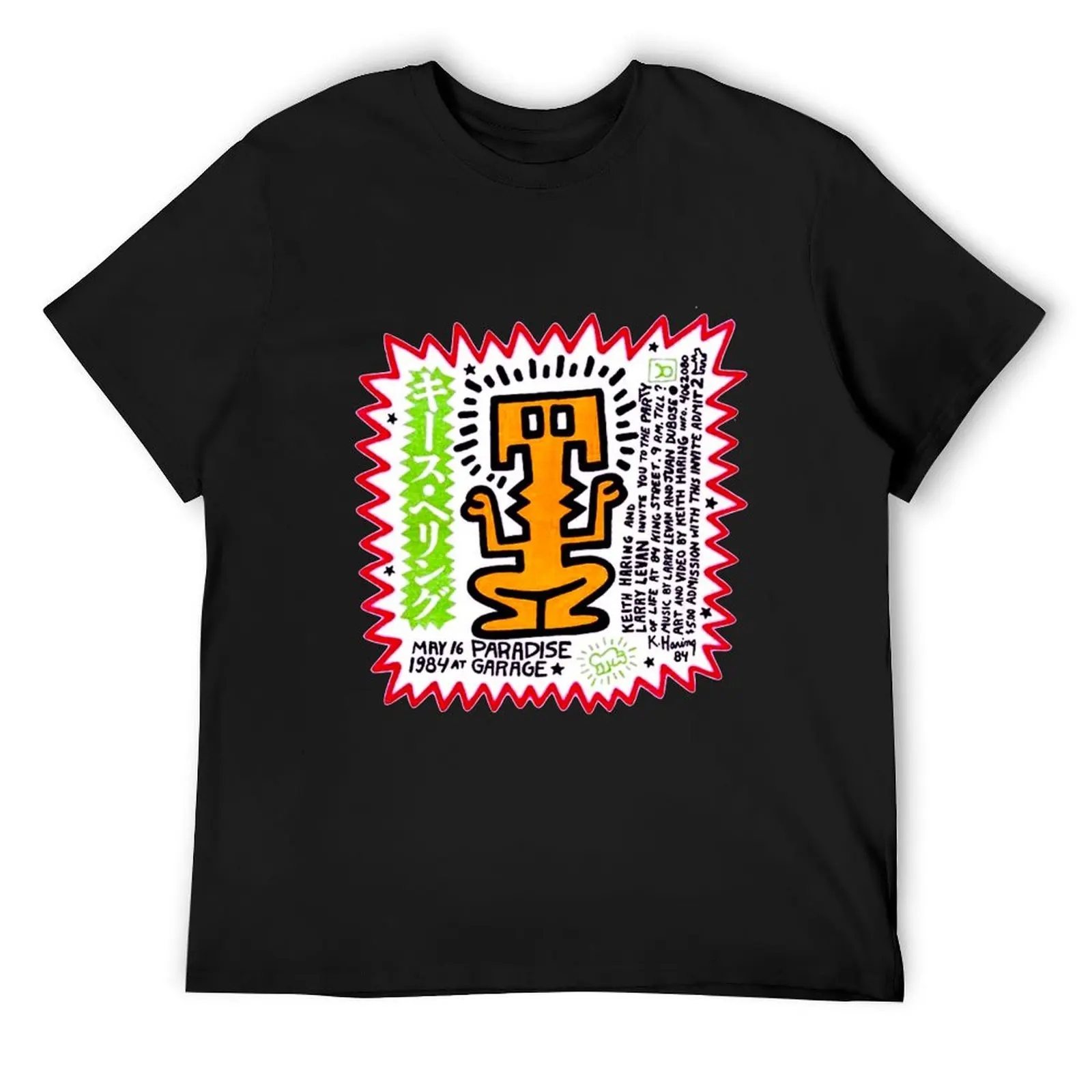 Футболка PARADISE GARAGE LARRY LEVAN PARTY OF LIFE FLIER футболки с графикой милая одежда для мужчин