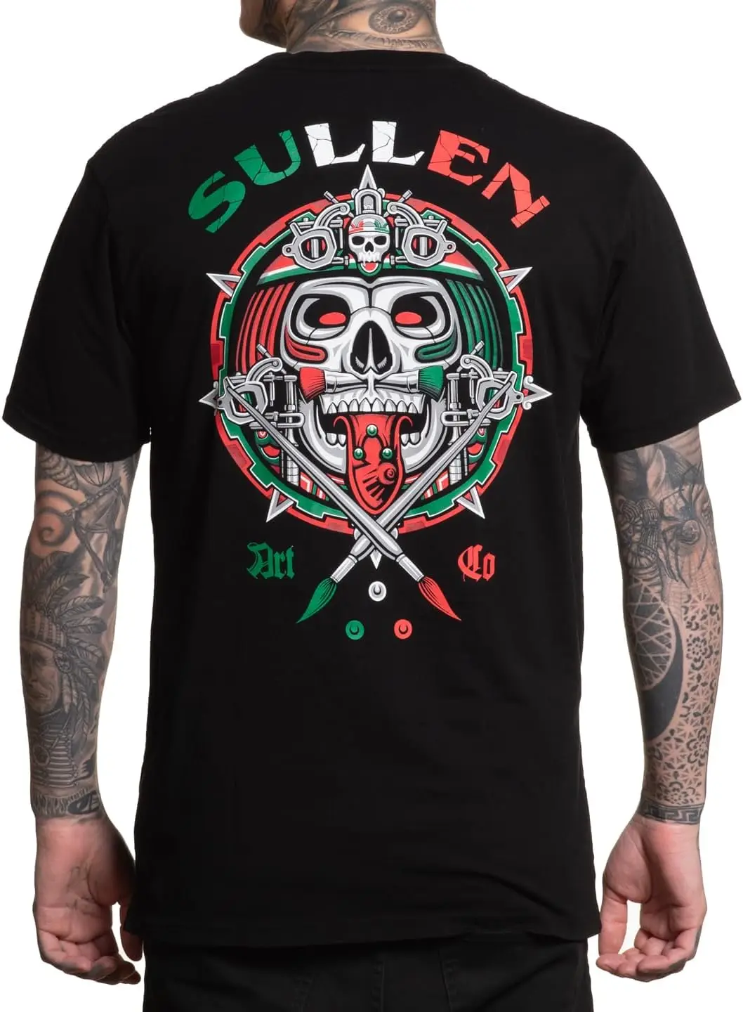Мужская футболка с короткими рукавами Sullen Aztec Mexico Cinco De Mayo Series Tattoo Lifestyle Artist Graphic