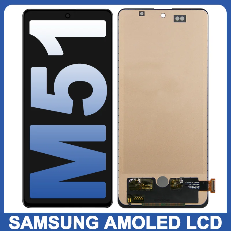 ЖК-дисплей 6,7 дюйма Super AMOLED для Samsung Galaxy M51, M515F, M515F/DSN, сенсорный экран, сменный дигитайзер в сборе