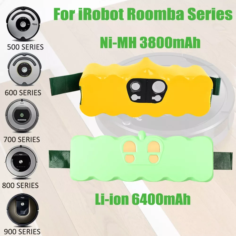 

Новинка, iRobot Roomba 500, 6400 мА/ч, 14,4 В, 3800 мА/ч, батарея Roomba серии 600, 700, 800, 620, пылесос iRobot roomba 650, 770, 780, 580